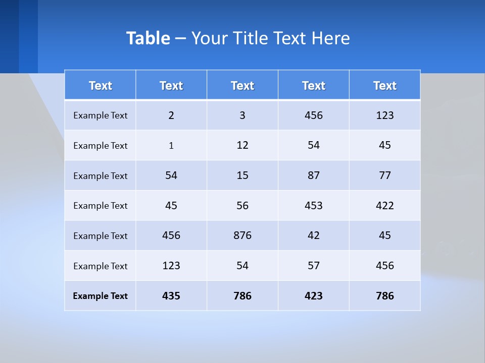 Table Communication Key PowerPoint Template