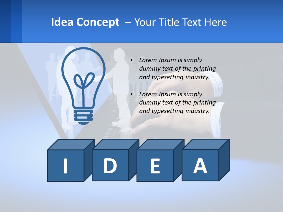 Table Communication Key PowerPoint Template