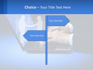 Table Communication Key PowerPoint Template