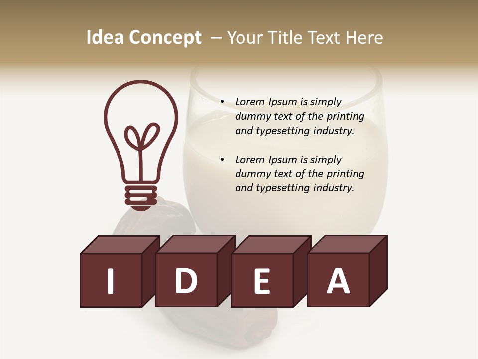 Ramadhan Ingredient Healthy PowerPoint Template