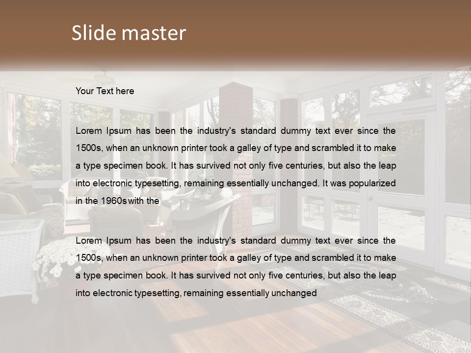 Interior Decorate Real PowerPoint Template