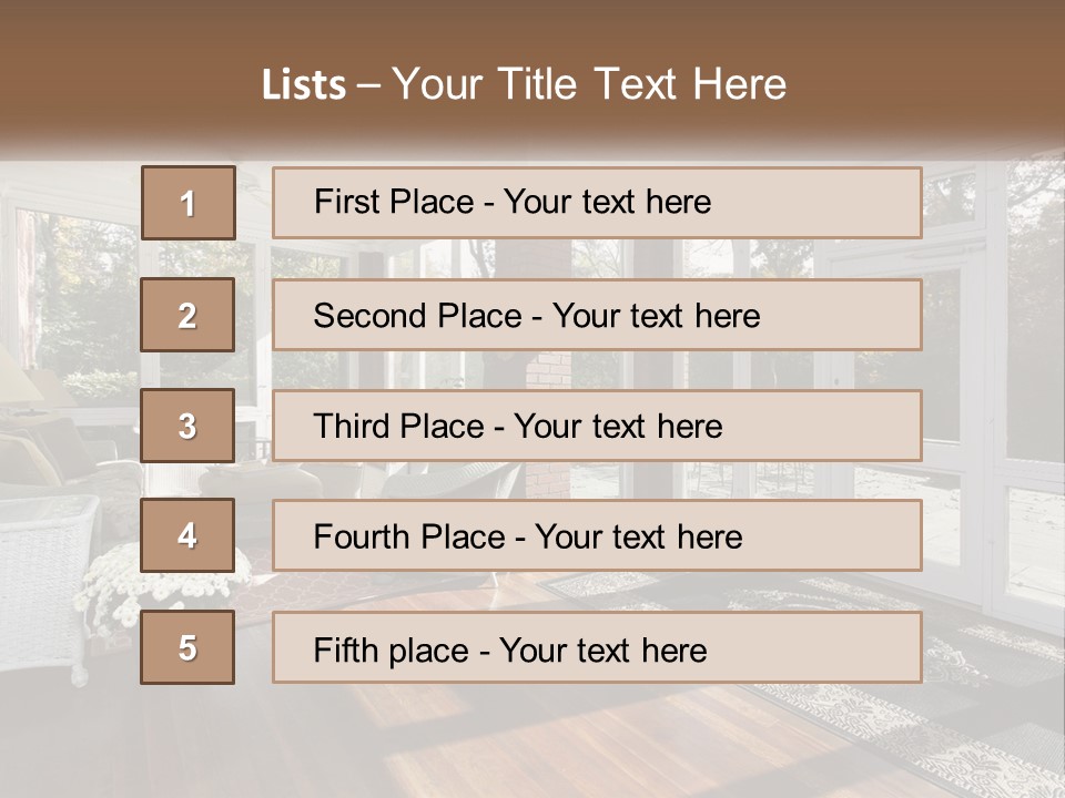 Interior Decorate Real PowerPoint Template