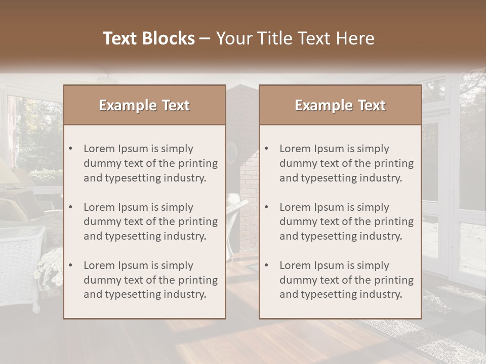 Interior Decorate Real PowerPoint Template