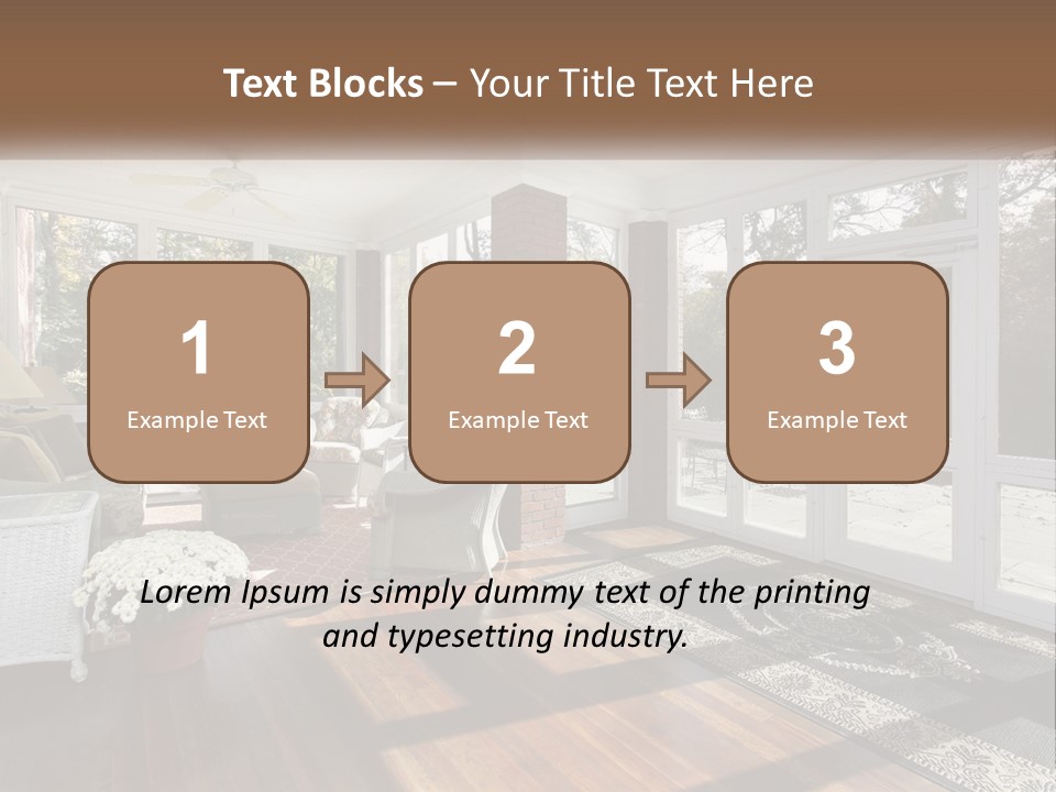 Interior Decorate Real PowerPoint Template