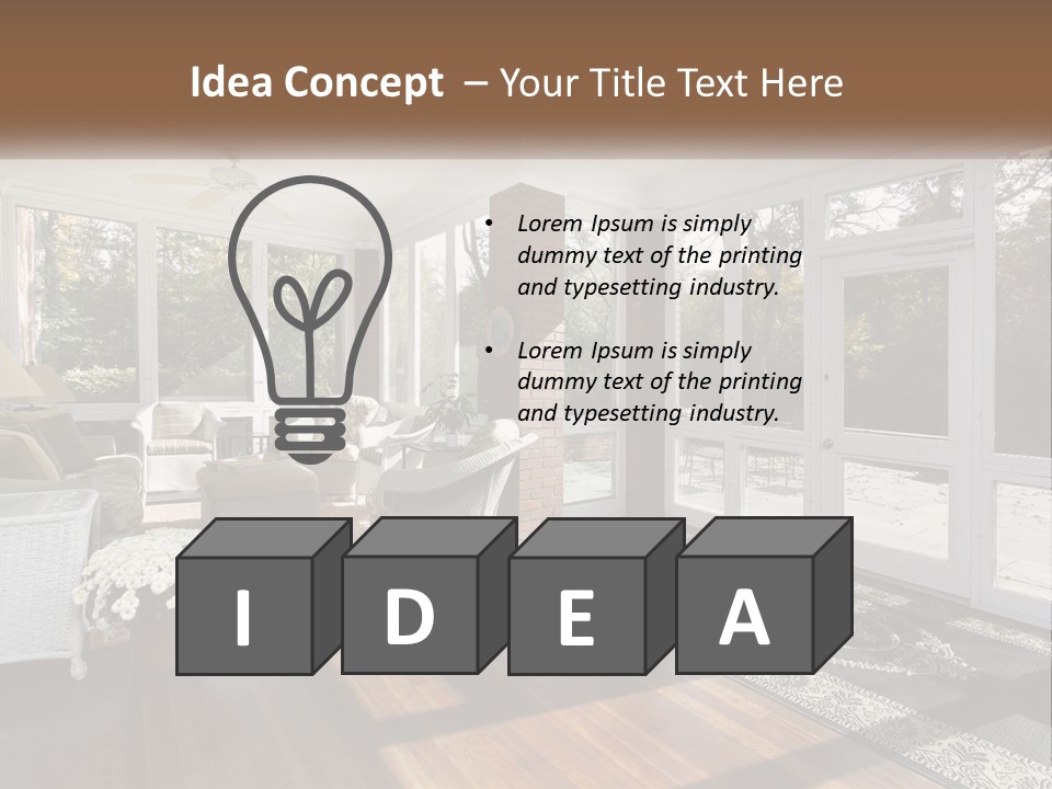 Interior Decorate Real PowerPoint Template
