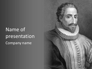 Famous Author Old PowerPoint Template