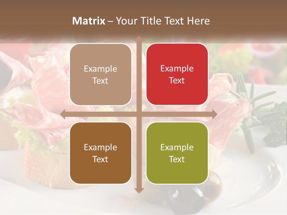 Canape Tasty Dainty PowerPoint Template