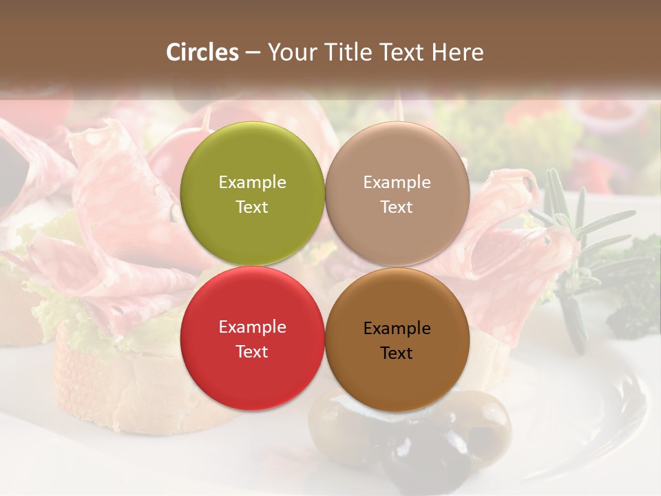 Canape Tasty Dainty PowerPoint Template