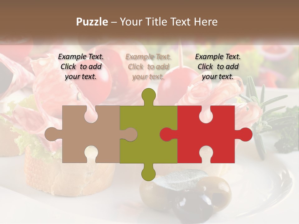 Canape Tasty Dainty PowerPoint Template