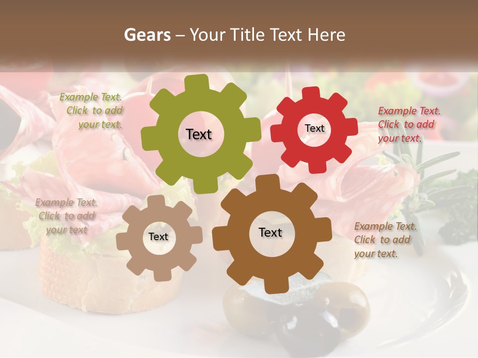 Canape Tasty Dainty PowerPoint Template