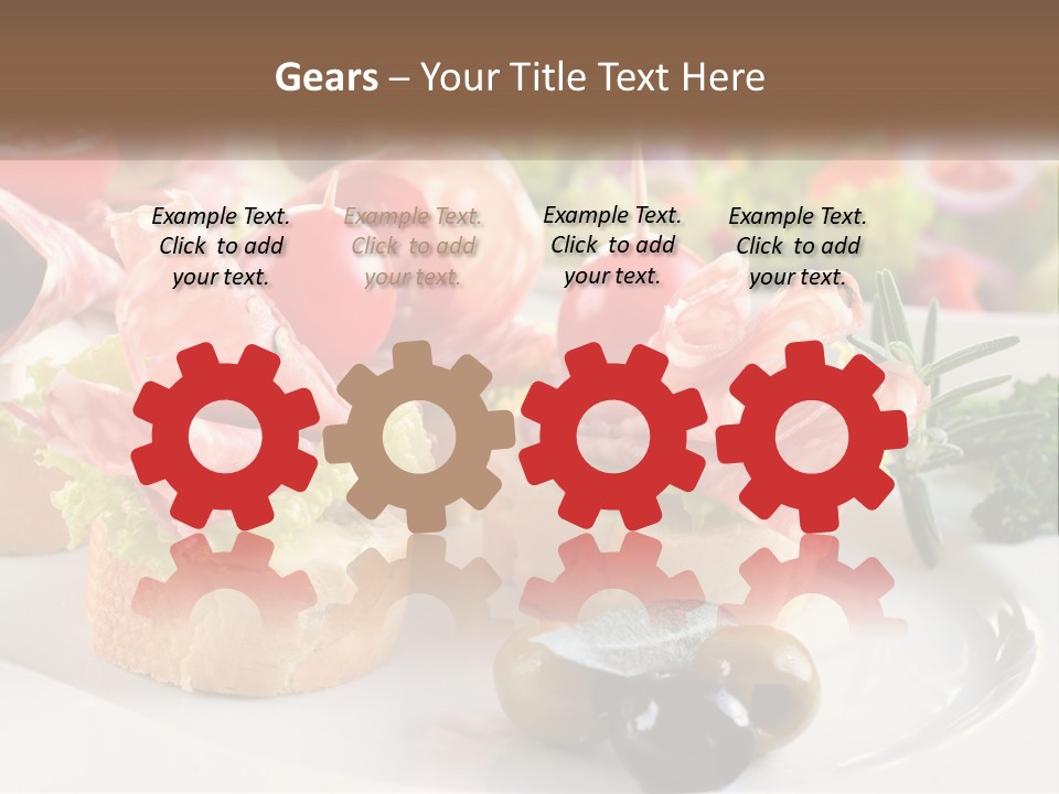 Canape Tasty Dainty PowerPoint Template