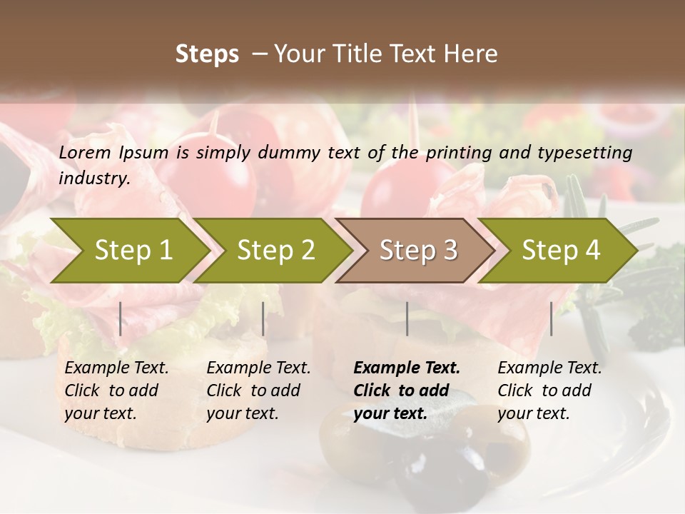 Canape Tasty Dainty PowerPoint Template