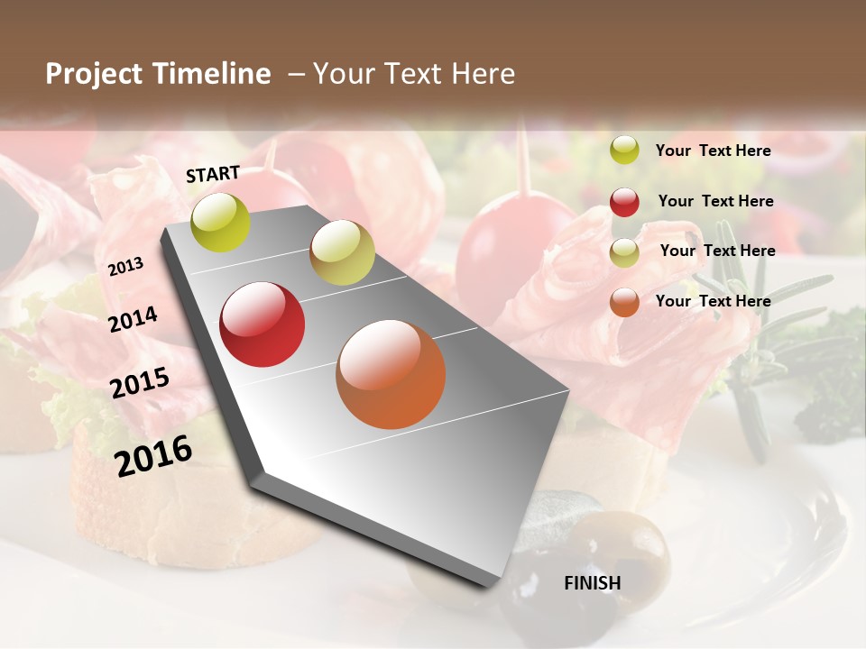 Canape Tasty Dainty PowerPoint Template