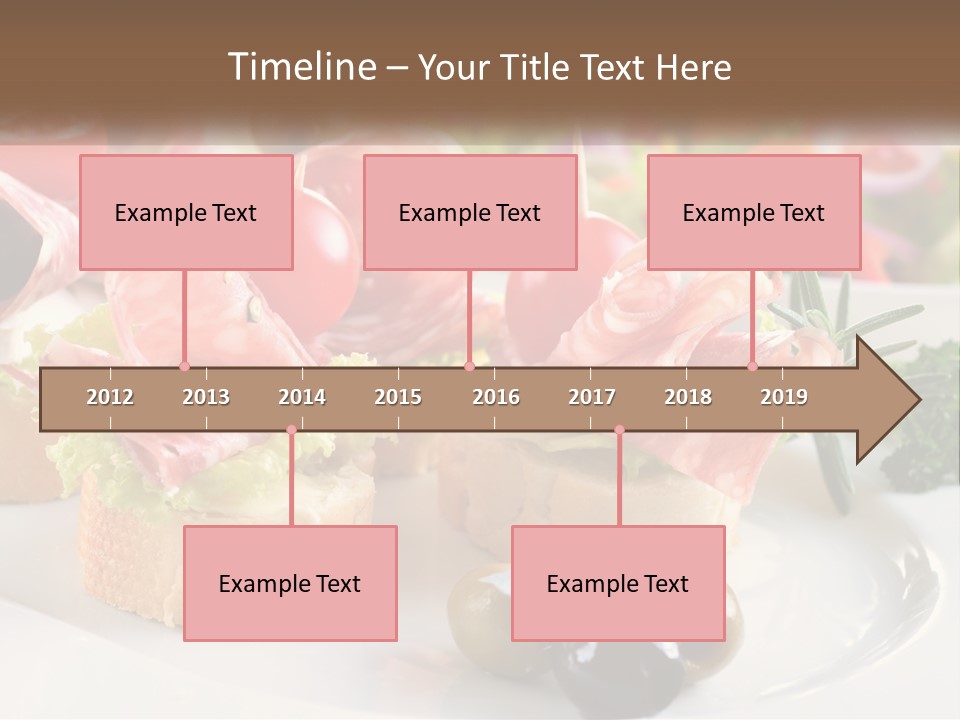 Canape Tasty Dainty PowerPoint Template