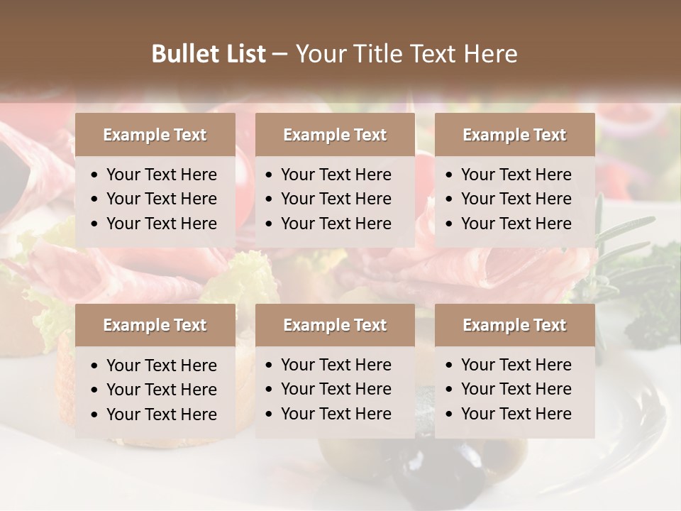 Canape Tasty Dainty PowerPoint Template