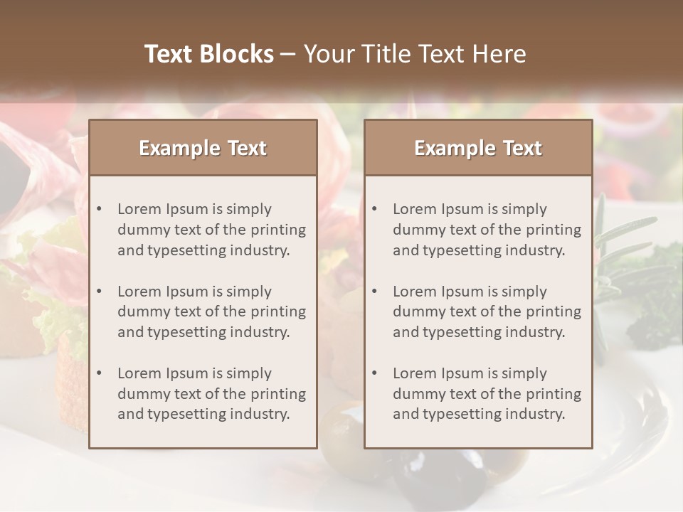 Canape Tasty Dainty PowerPoint Template