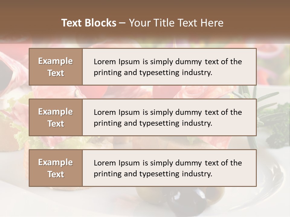Canape Tasty Dainty PowerPoint Template