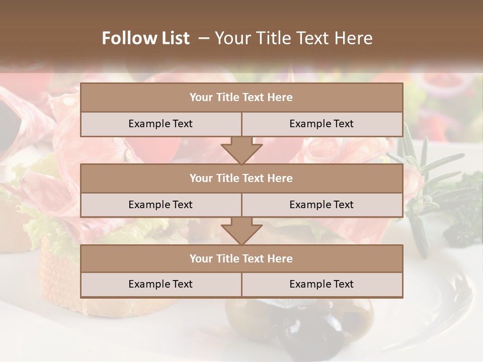 Canape Tasty Dainty PowerPoint Template