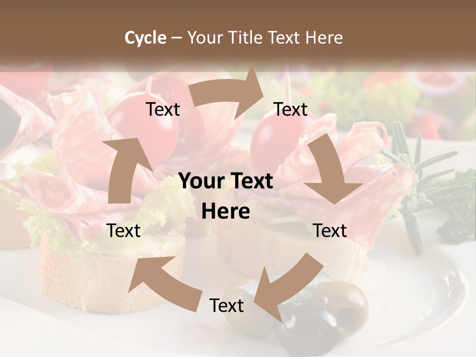 Canape Tasty Dainty PowerPoint Template