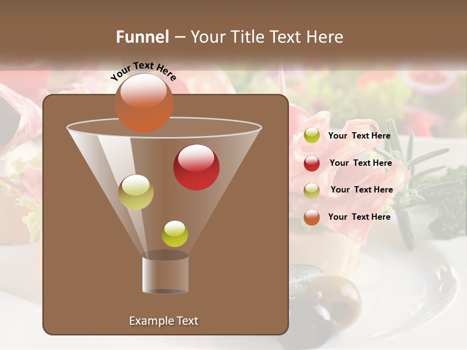 Canape Tasty Dainty PowerPoint Template