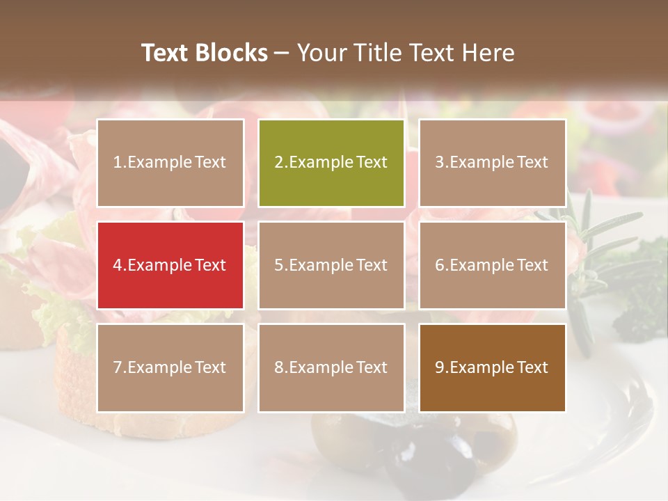 Canape Tasty Dainty PowerPoint Template