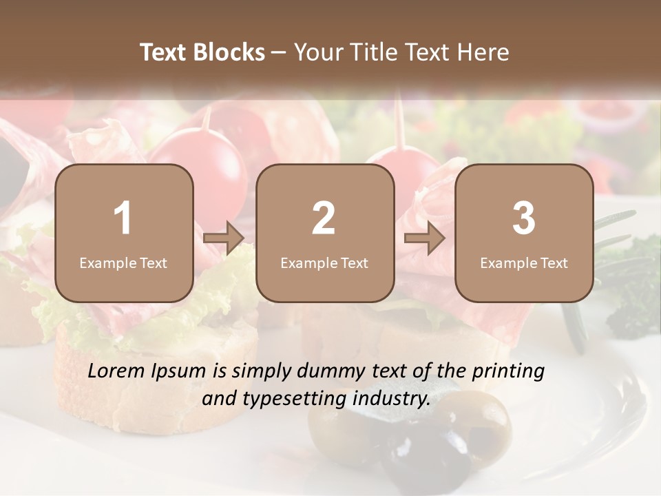 Canape Tasty Dainty PowerPoint Template