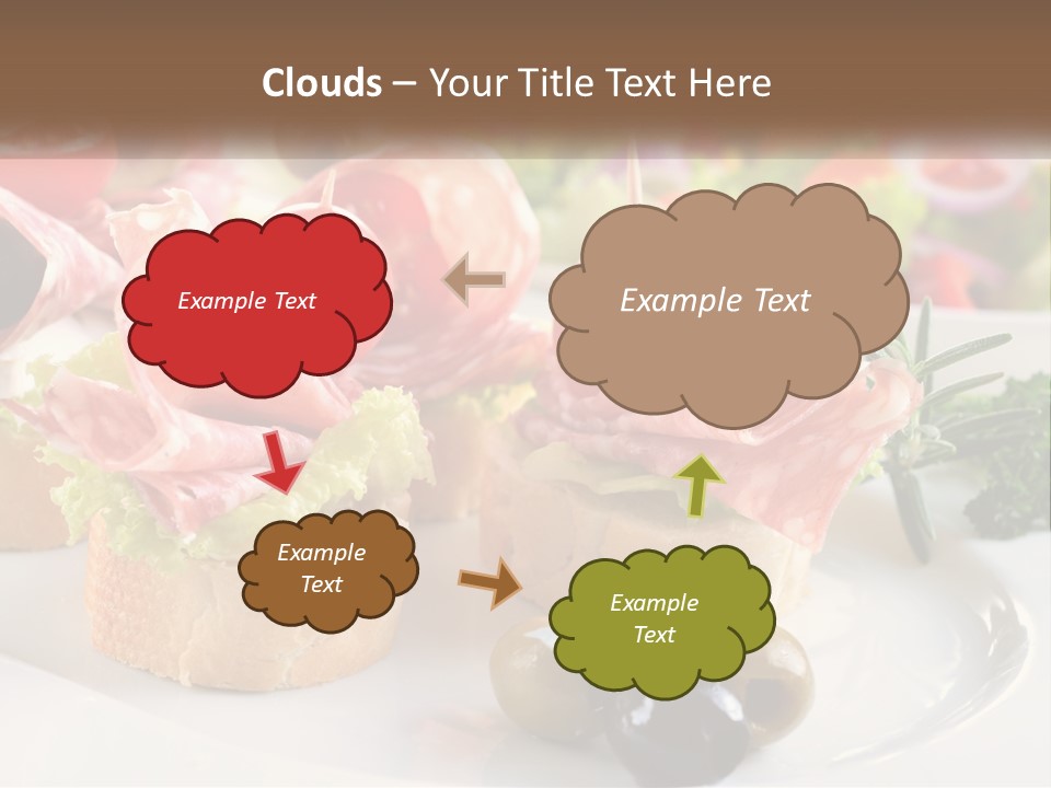 Canape Tasty Dainty PowerPoint Template