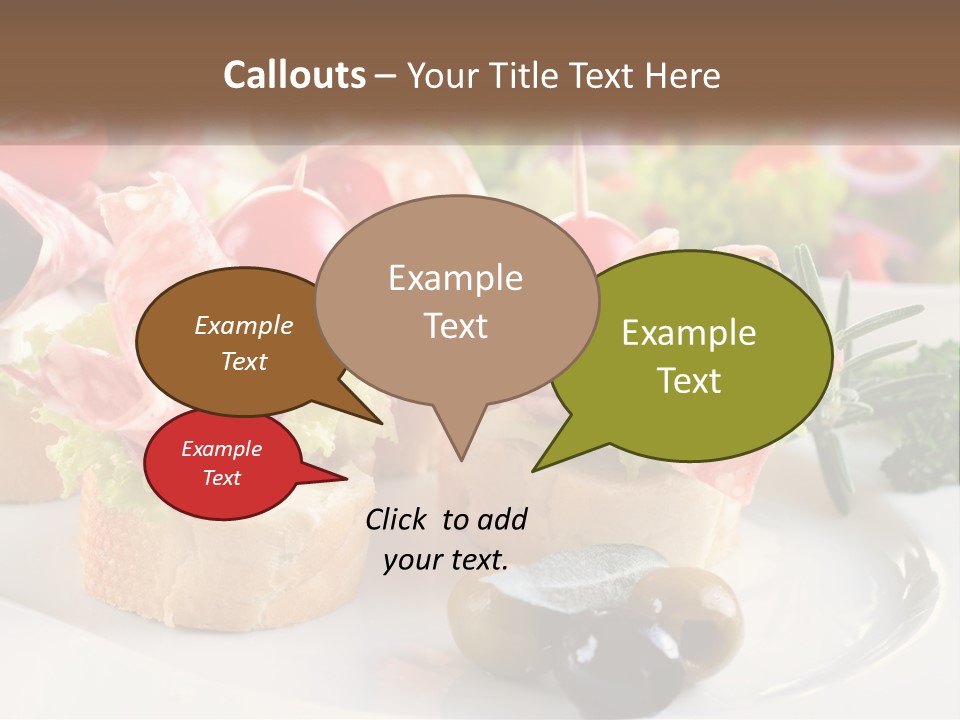 Canape Tasty Dainty PowerPoint Template