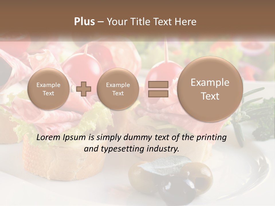 Canape Tasty Dainty PowerPoint Template
