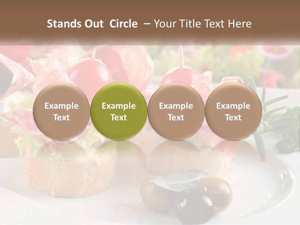 Canape Tasty Dainty PowerPoint Template