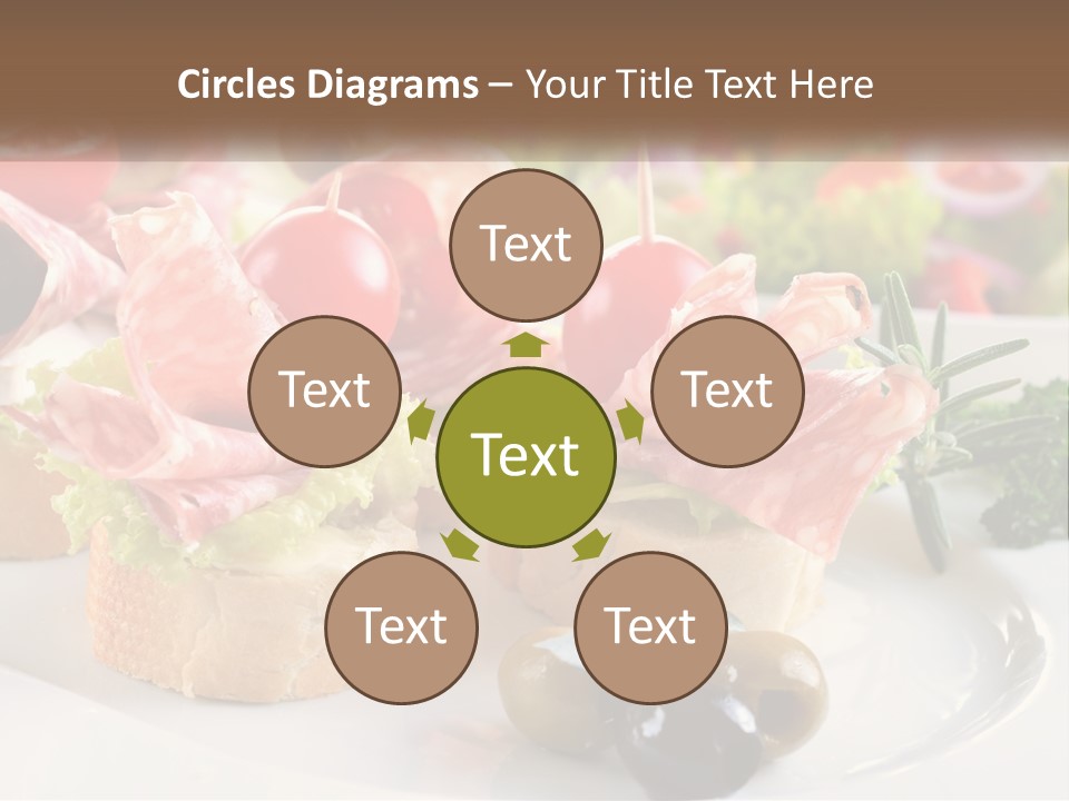 Canape Tasty Dainty PowerPoint Template