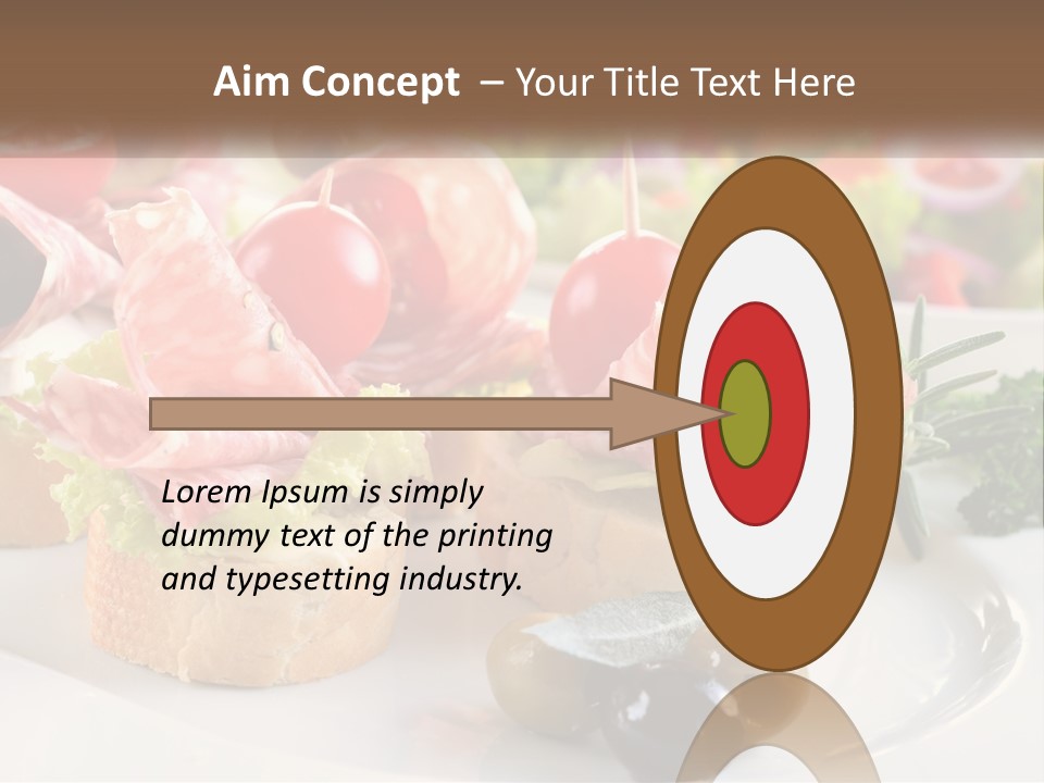 Canape Tasty Dainty PowerPoint Template