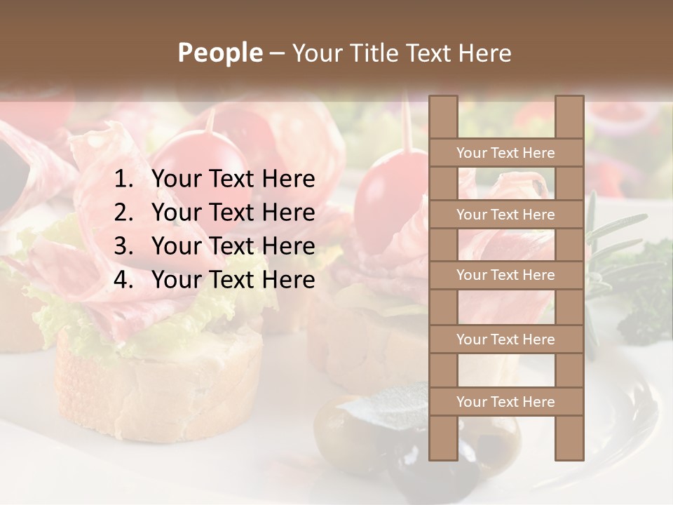 Canape Tasty Dainty PowerPoint Template