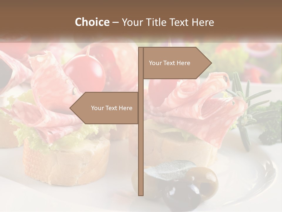 Canape Tasty Dainty PowerPoint Template