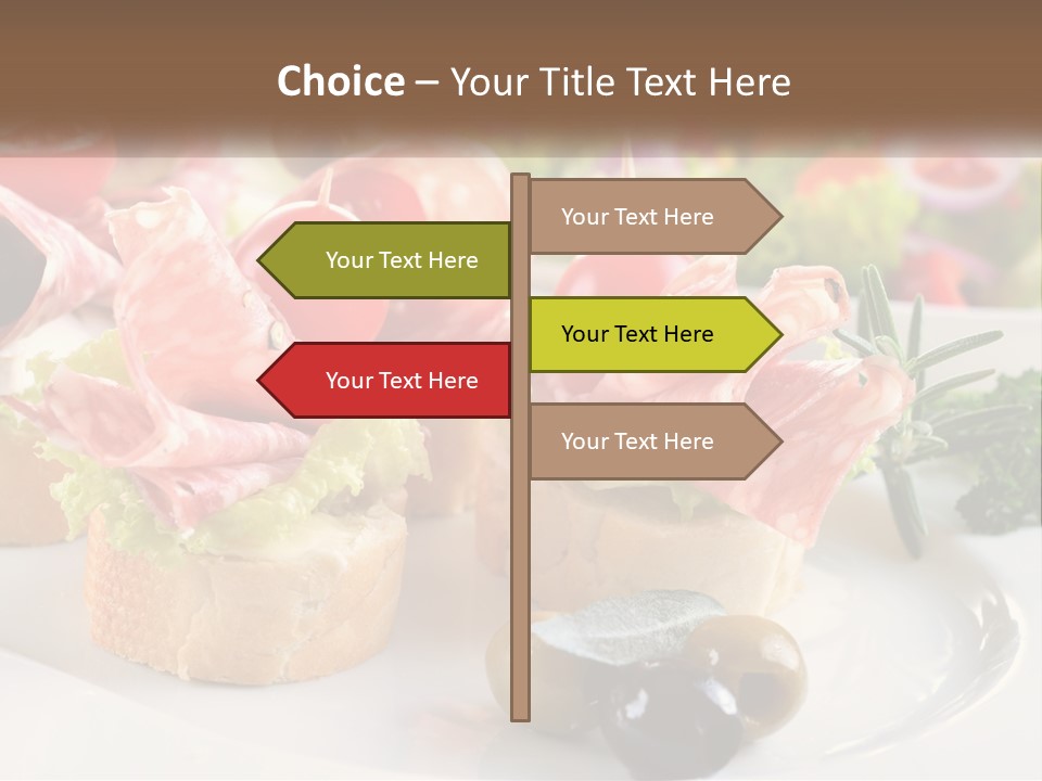 Canape Tasty Dainty PowerPoint Template