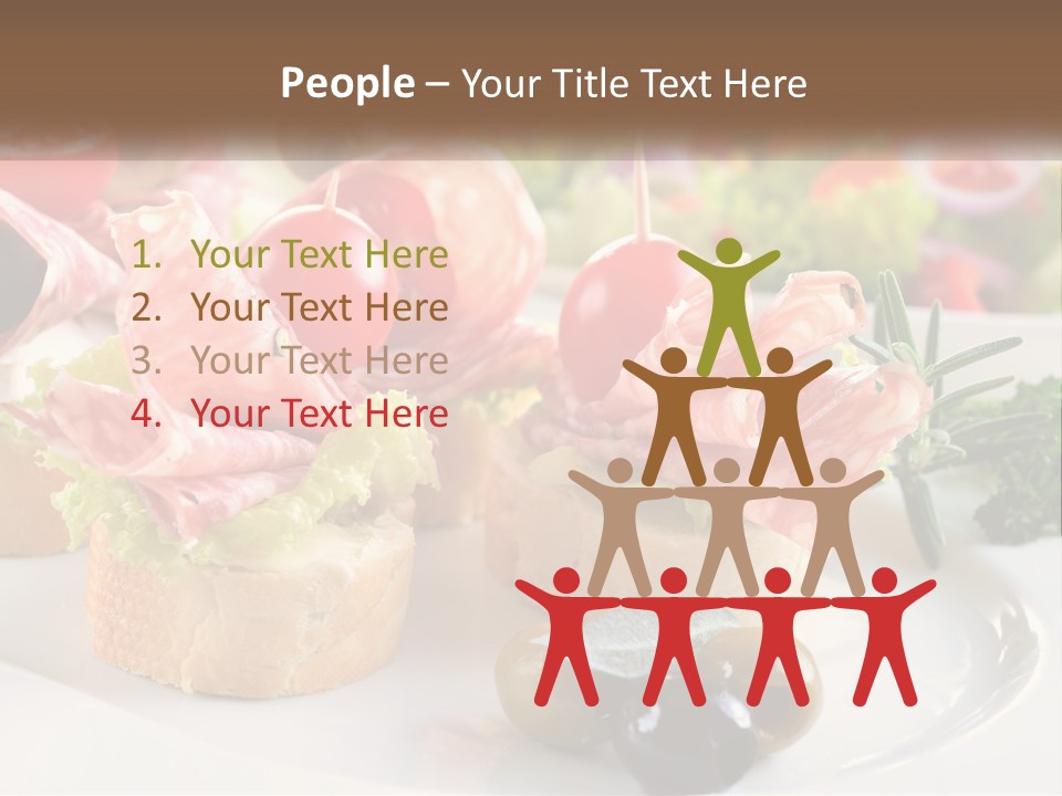 Canape Tasty Dainty PowerPoint Template
