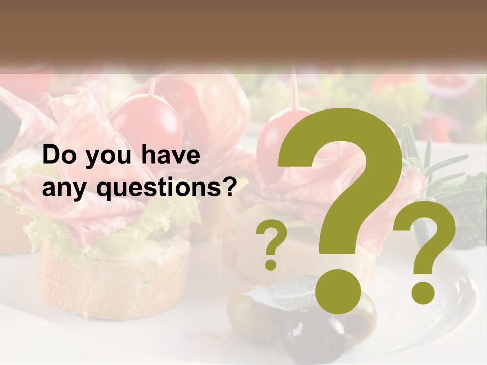 Canape Tasty Dainty PowerPoint Template