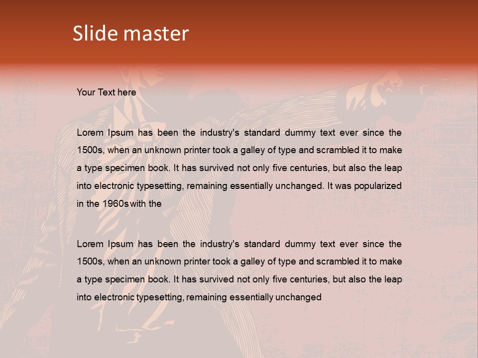 Revolver Element Engraving PowerPoint Template