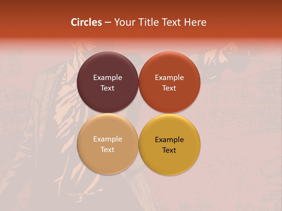 Revolver Element Engraving PowerPoint Template