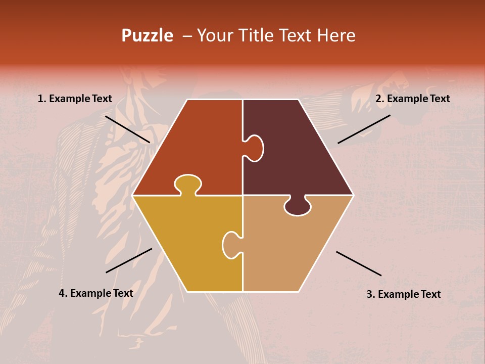 Revolver Element Engraving PowerPoint Template