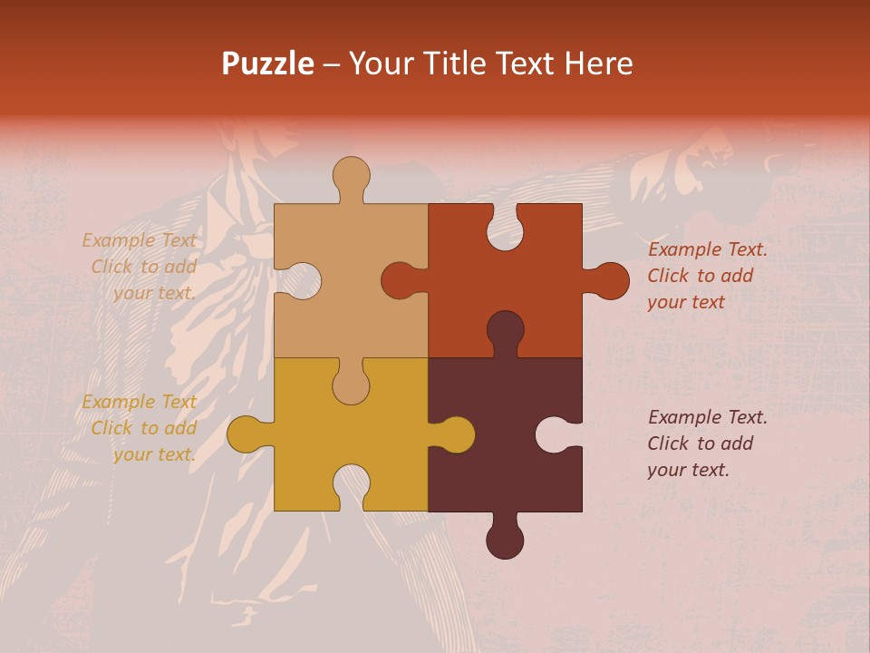 Revolver Element Engraving PowerPoint Template