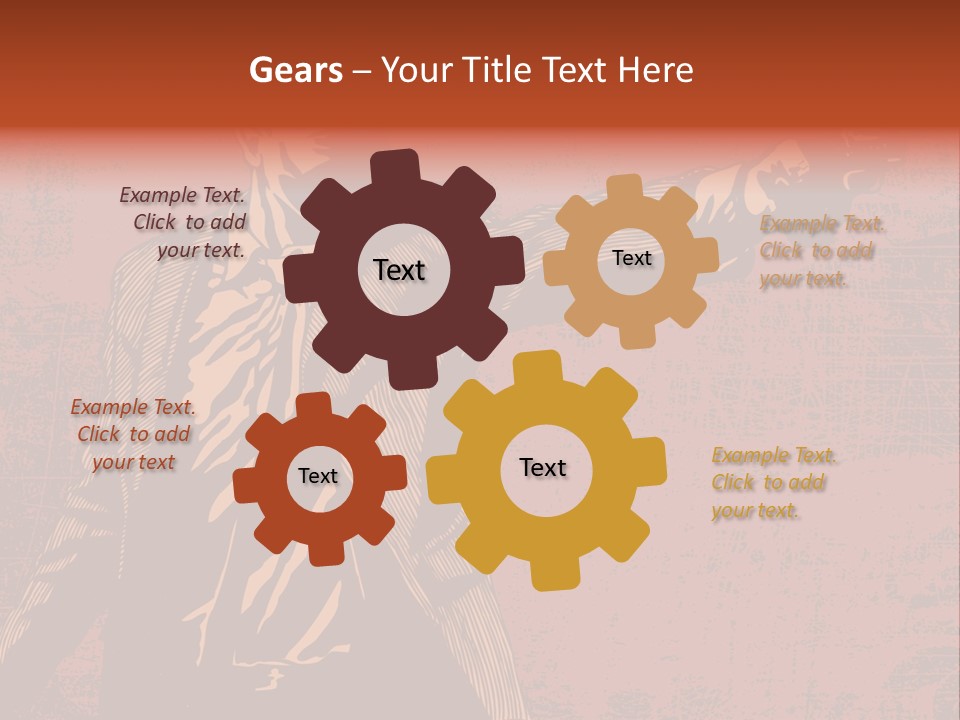 Revolver Element Engraving PowerPoint Template