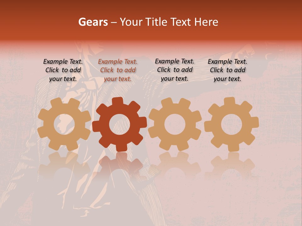 Revolver Element Engraving PowerPoint Template