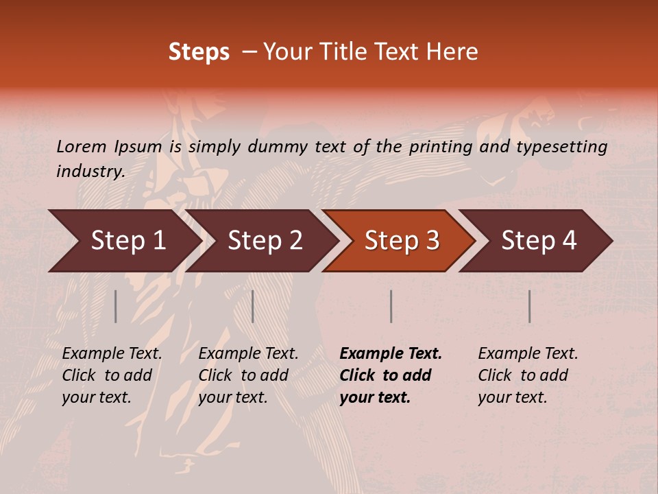 Revolver Element Engraving PowerPoint Template