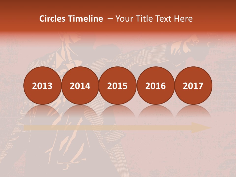 Revolver Element Engraving PowerPoint Template