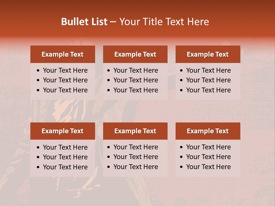 Revolver Element Engraving PowerPoint Template