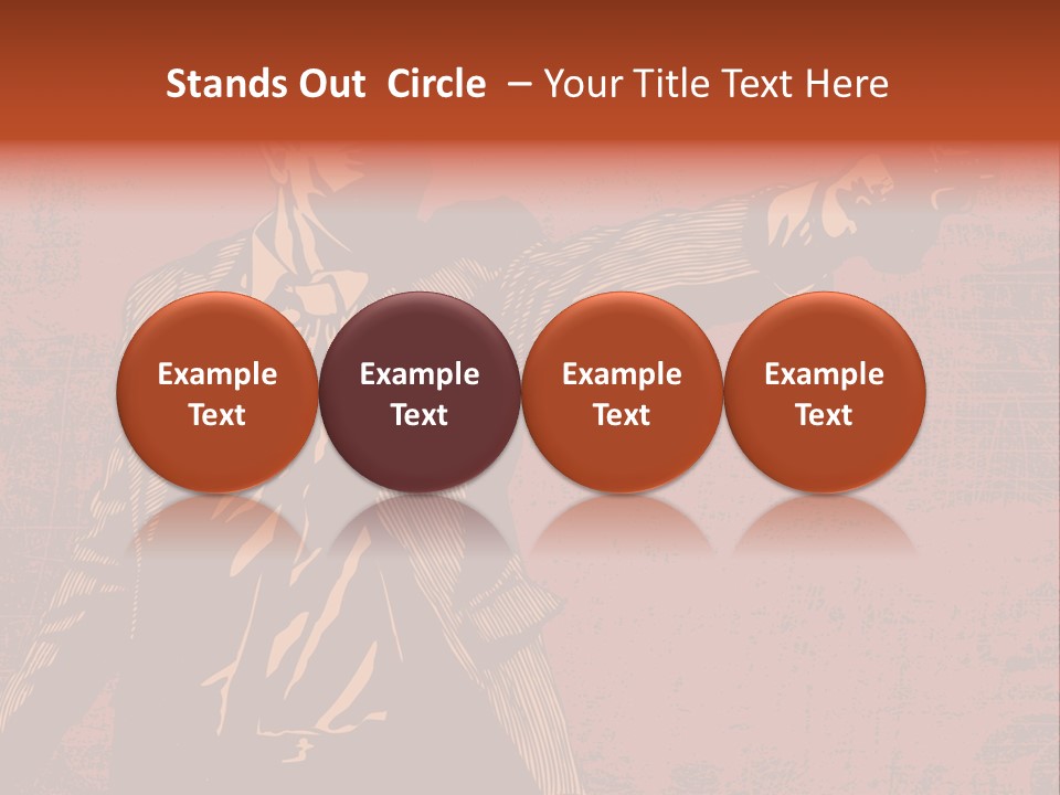 Revolver Element Engraving PowerPoint Template