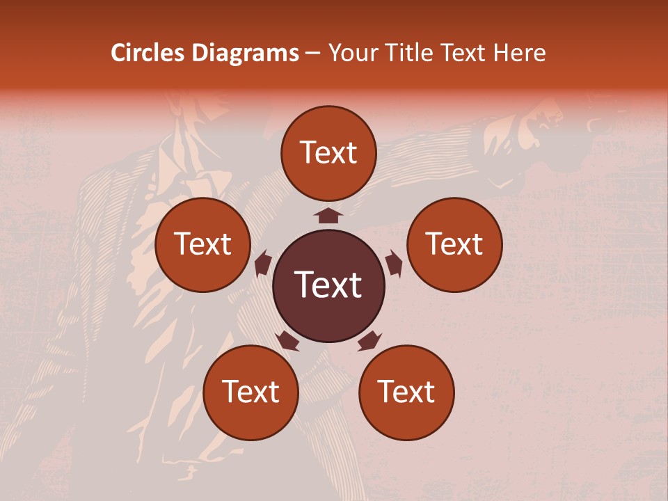 Revolver Element Engraving PowerPoint Template