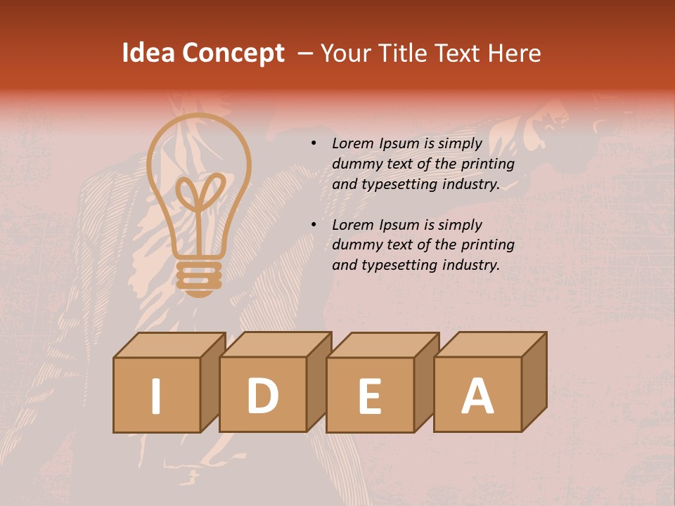 Revolver Element Engraving PowerPoint Template