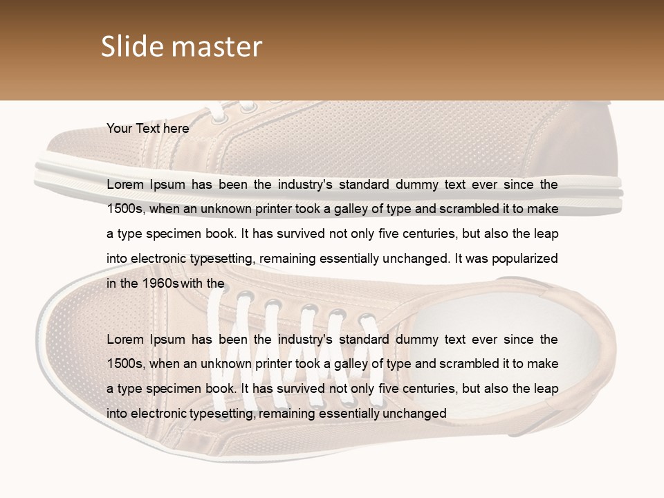 Fashion Leather Accessories PowerPoint Template